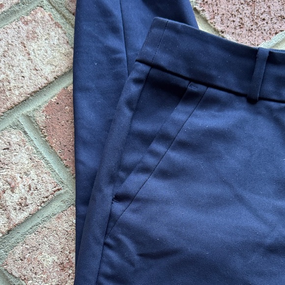 Loft Ann Taylor Marisa Skinny Navy Trouser Work Pants 2 Petite (Hemmed) - Picture 3 of 7